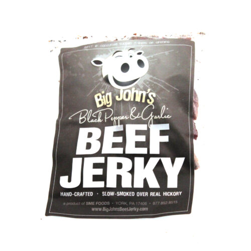 small bag of Black Pepper & Garlic beef jerky