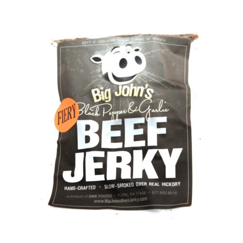 small bag Fiery Black Pepper & Garlic beef jerky