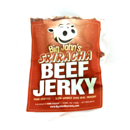 small bag Sriracha beef jerky