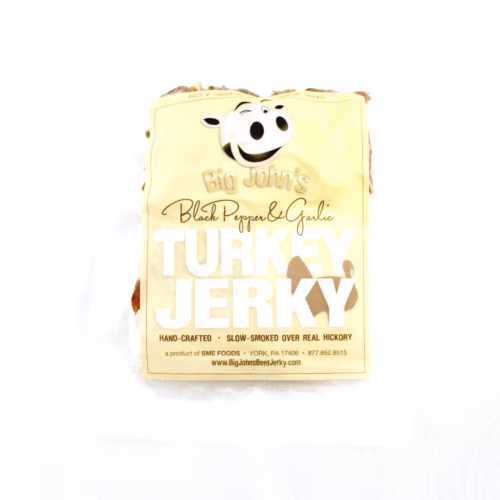 small bag Black Pepper & Garlic turkey jerky