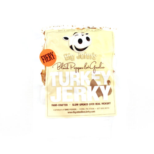 small bag Fiery Black Pepper & Garlic turkey jerky